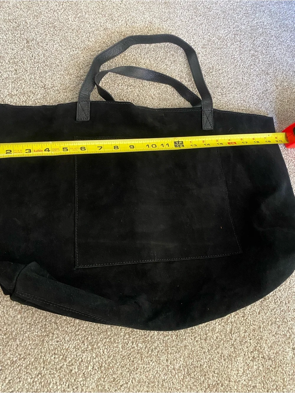 Mark & Graham NWT leather shoulder bag tote black